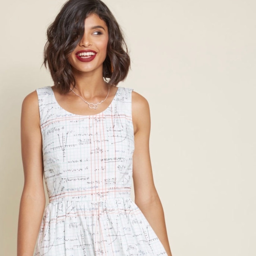 A math-terpiece lol 😂 it’s a Mathematical dress !